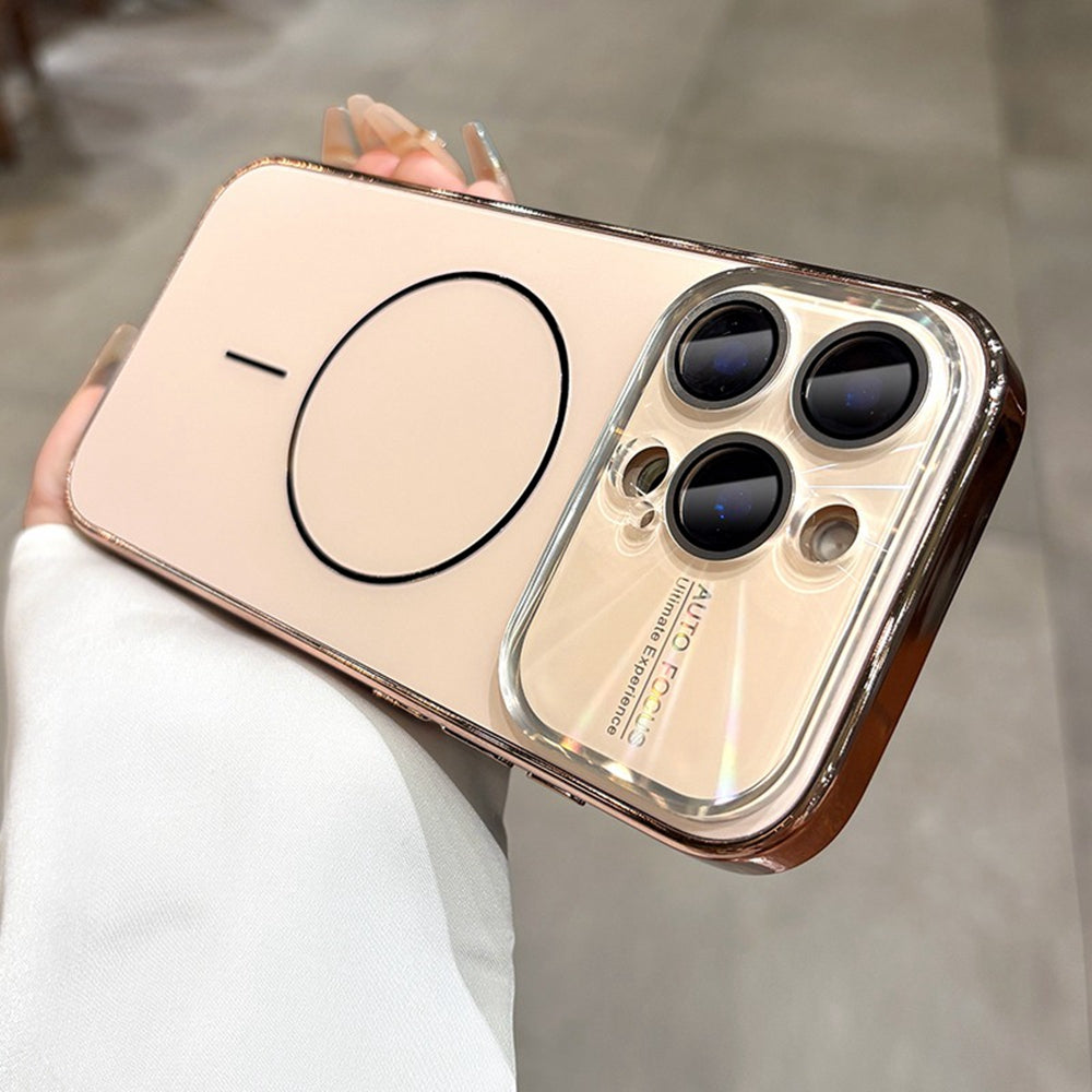 Glass Camera Lens Shell Case for iPhone 12-18 Series