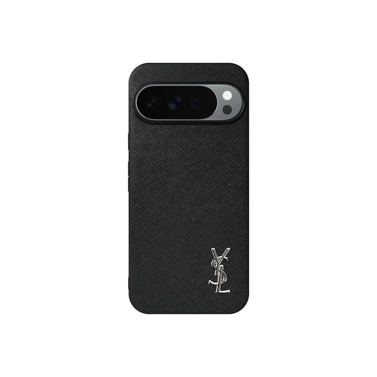 YSL Luxury Leather Case in Classic Black For Google Pixel