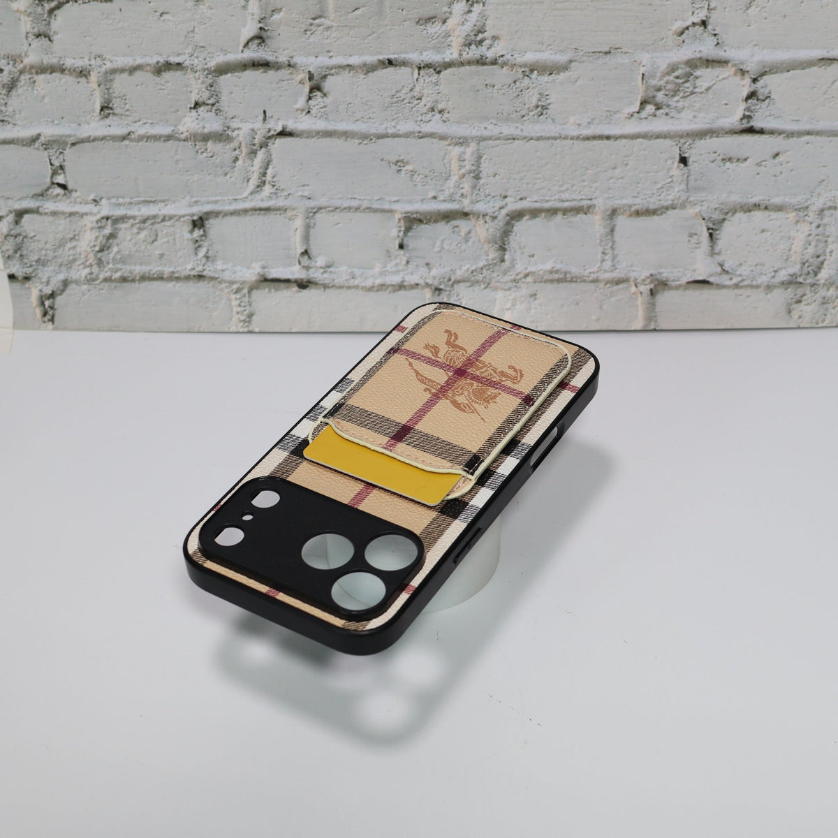 Luxury Brand Card Holder Phone Case for iPhone 12-18 Pro & Pro Max