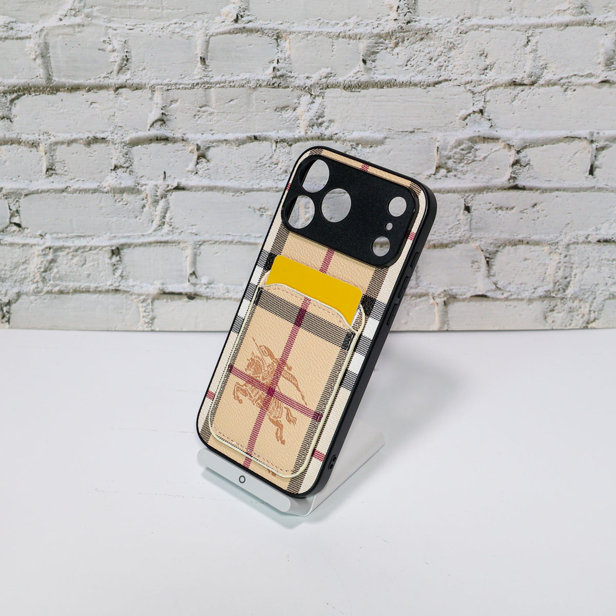 Luxury Brand Card Holder Phone Case for iPhone 12-18 Pro & Pro Max