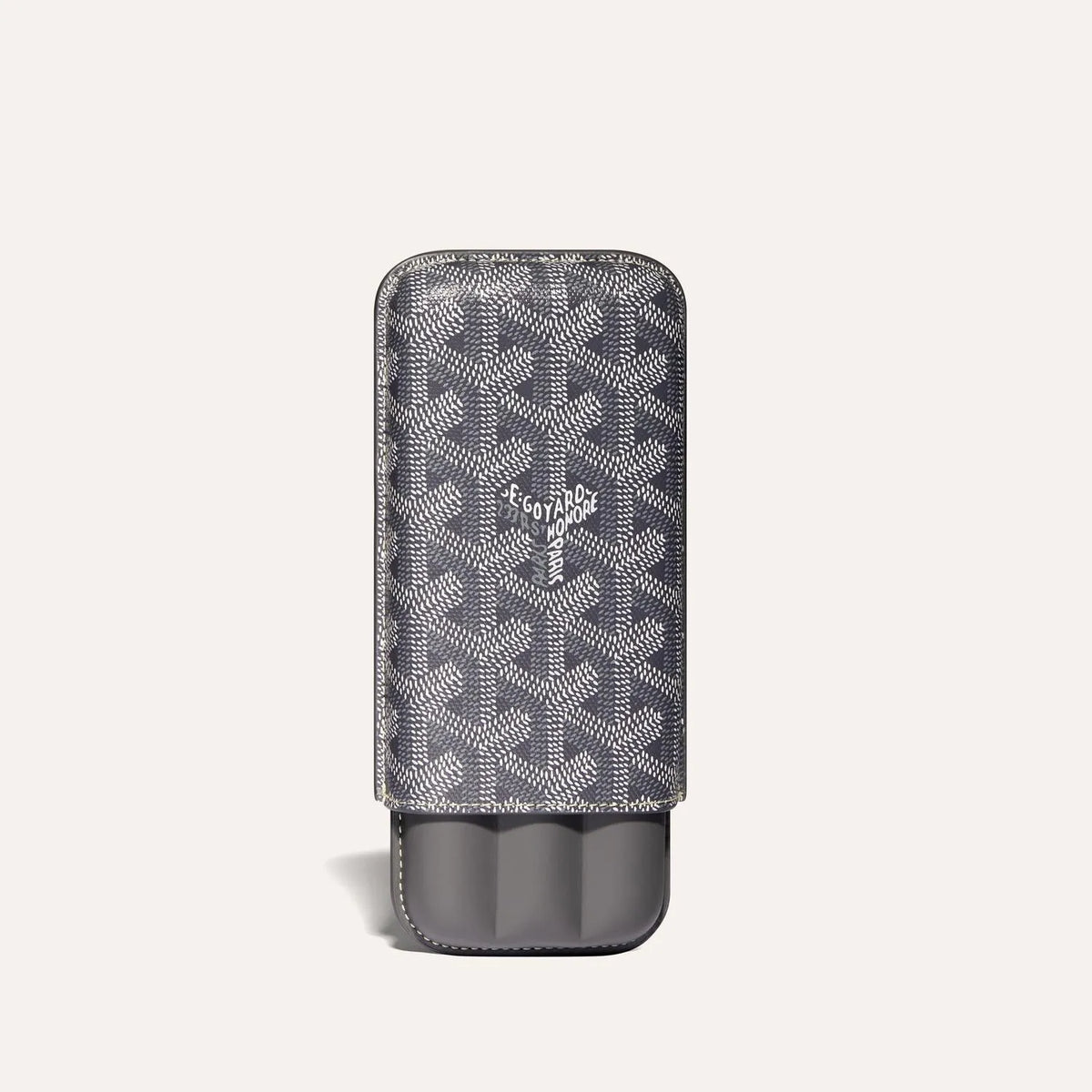 Luxury Monogram Leather 3-Cigar GYD Case