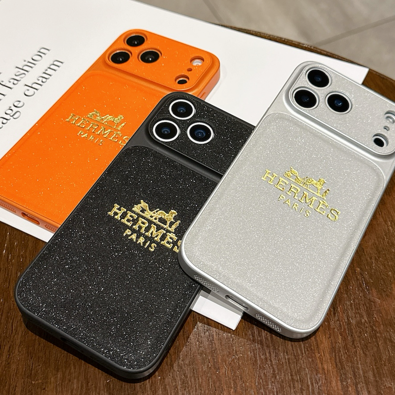HRM Stamped Paris Emblem Leather Case for iPhone 14-18 Pro & Pro Max
