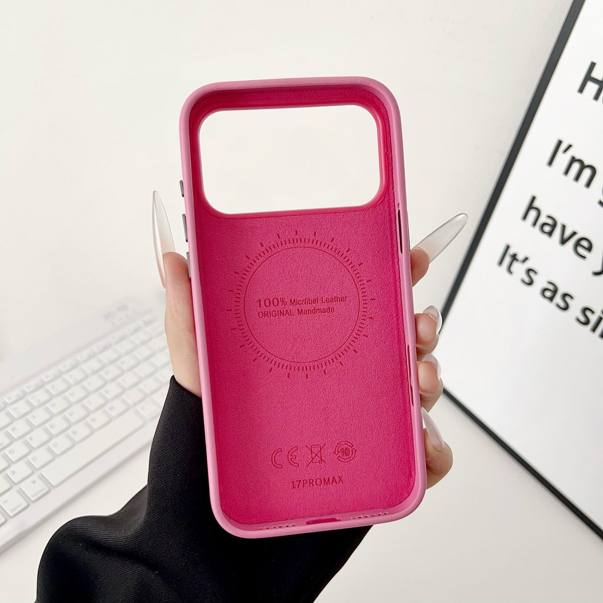 HRM Textured Leather Wallet Case with Card Slots for iPhone 13-18 Pro & Pro Max