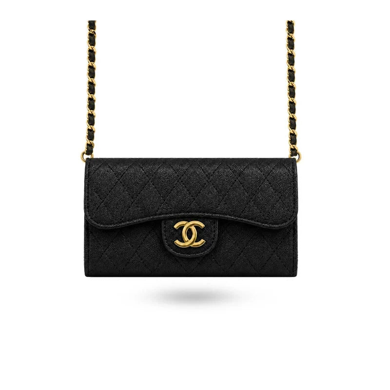 Luxury Leather Chanel Crossbody Phone Bag