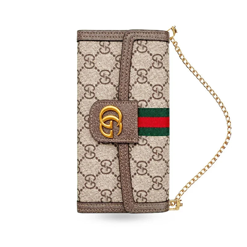 GG Classic Monogram Chain Bag Case for iPhone 12-18 Pro & Pro Max