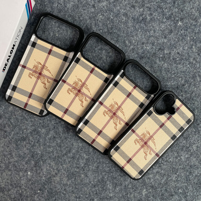 BBRY Fashion PU Leather Case for iPhone 12-18 Pro & Pro Max