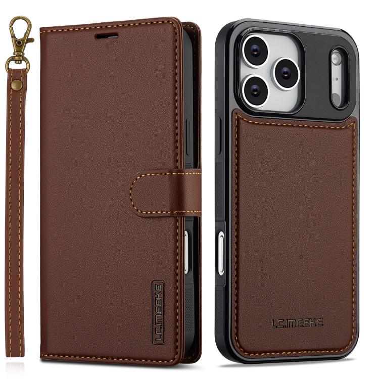 Detachable Magsafe PU Phone Case with Lanyard For iPhone 12-18 Series