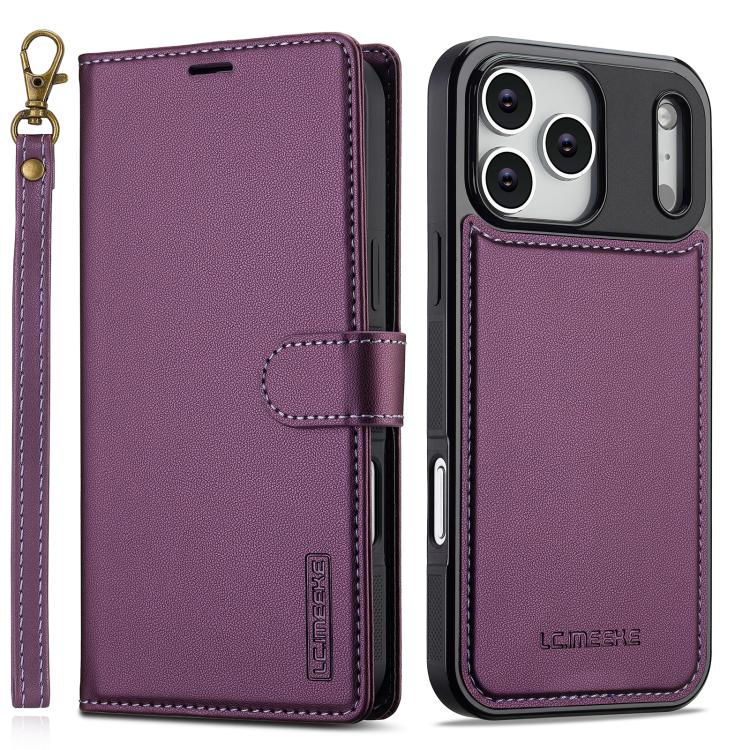 Detachable Magsafe PU Phone Case with Lanyard For iPhone 12-18 Series