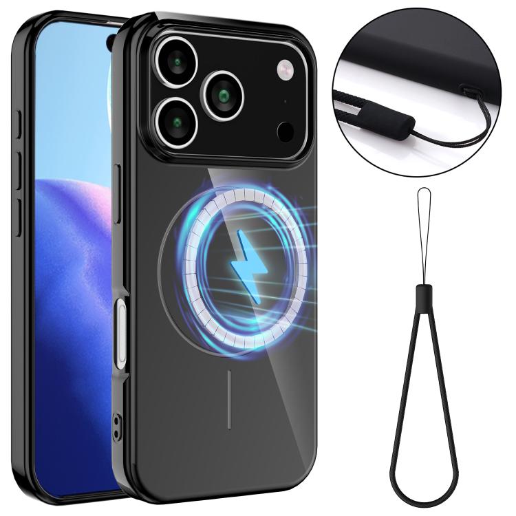 Glossy TPU Shockproof Phone Case with Lanyard For iPhone 13-18 Series