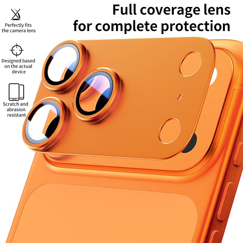 Full Coverage Frosted Metal Lens Protector For iPhone 12-18 Pro & Pro Max