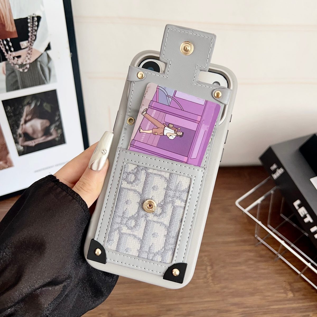 Fashion Dior Crossbody Phone Case for iPhone 13-18 Pro & Pro Max