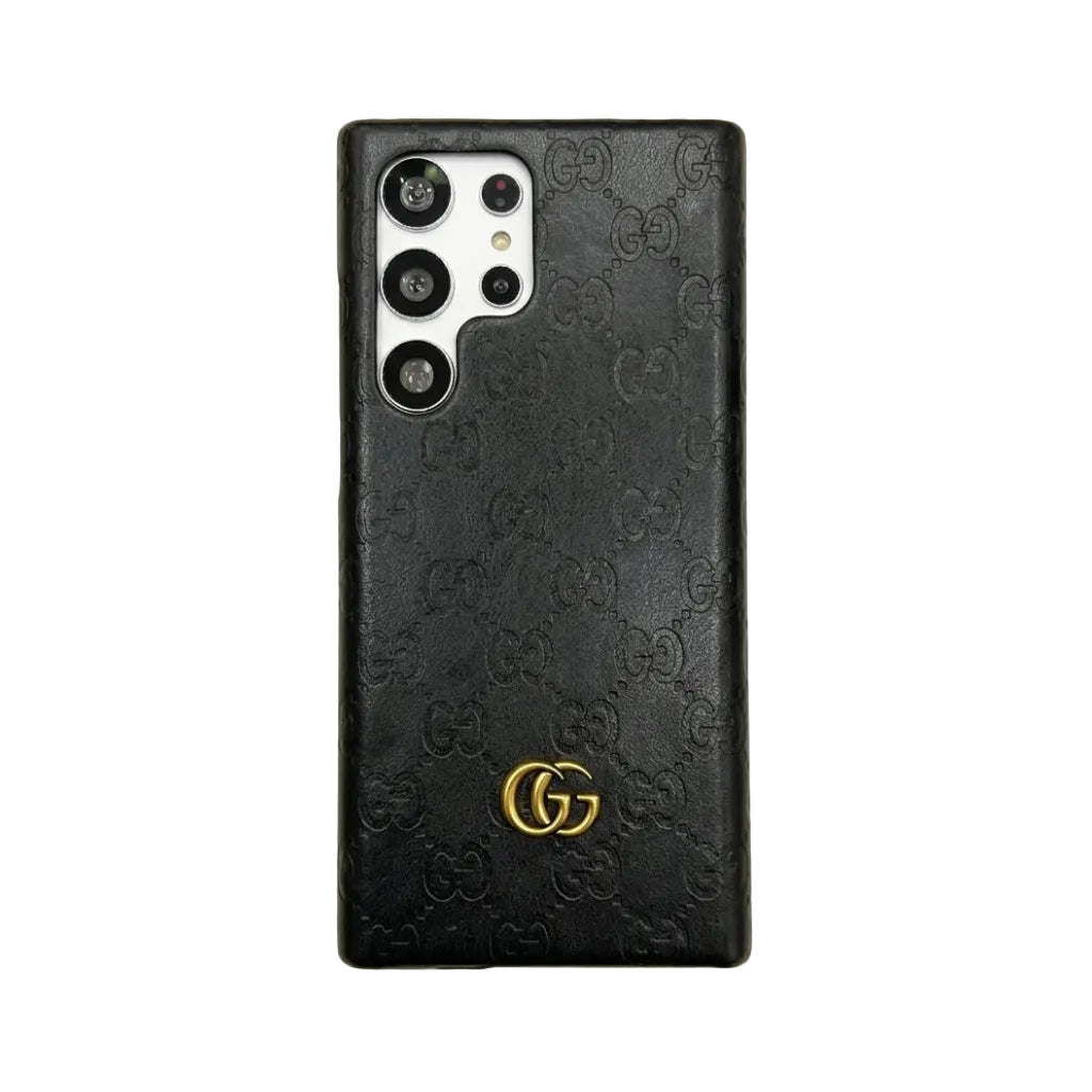 Luxury GG Fashion Leather Case for Samsung Galaxy S22-S26 Series