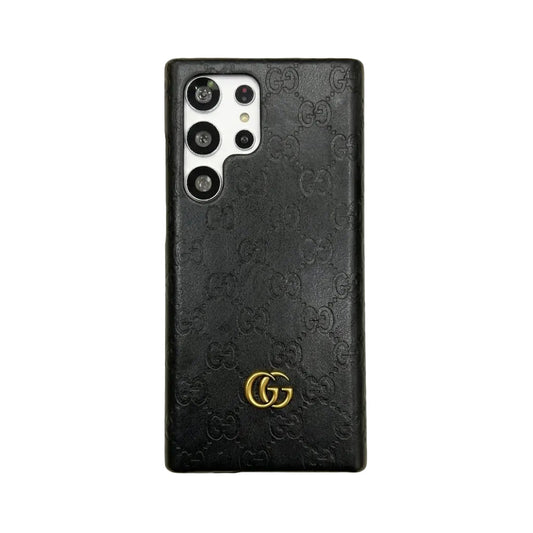 Luxury GG Fashion Leather Case for Samsung Galaxy S22-S26 Series