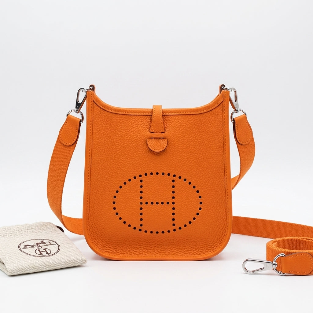 Luxury Handle Bag Orange