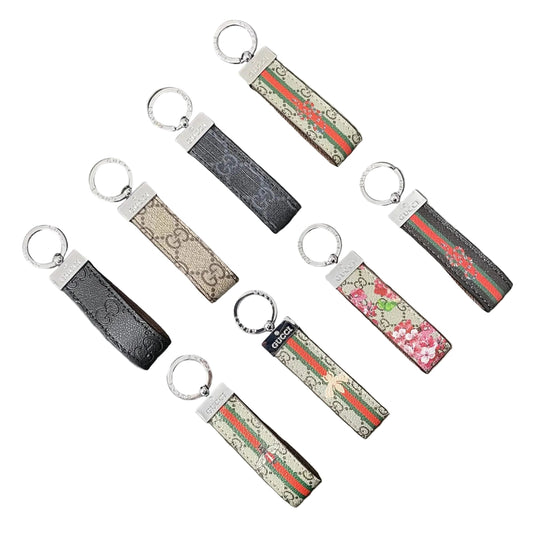 Leather GG Key Holder Bag Charm