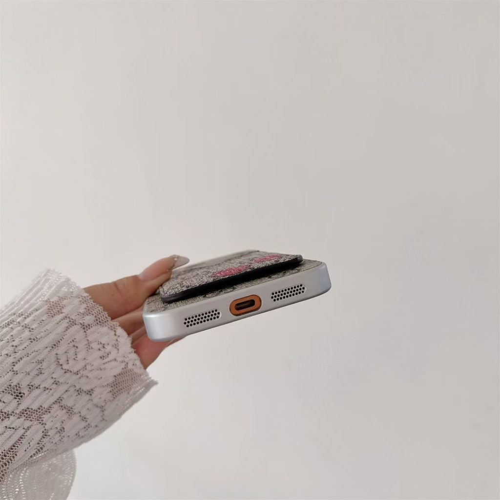 GG Style Phone case Magnet Card Holder for iPhone 13-18 Pro & Pro Max