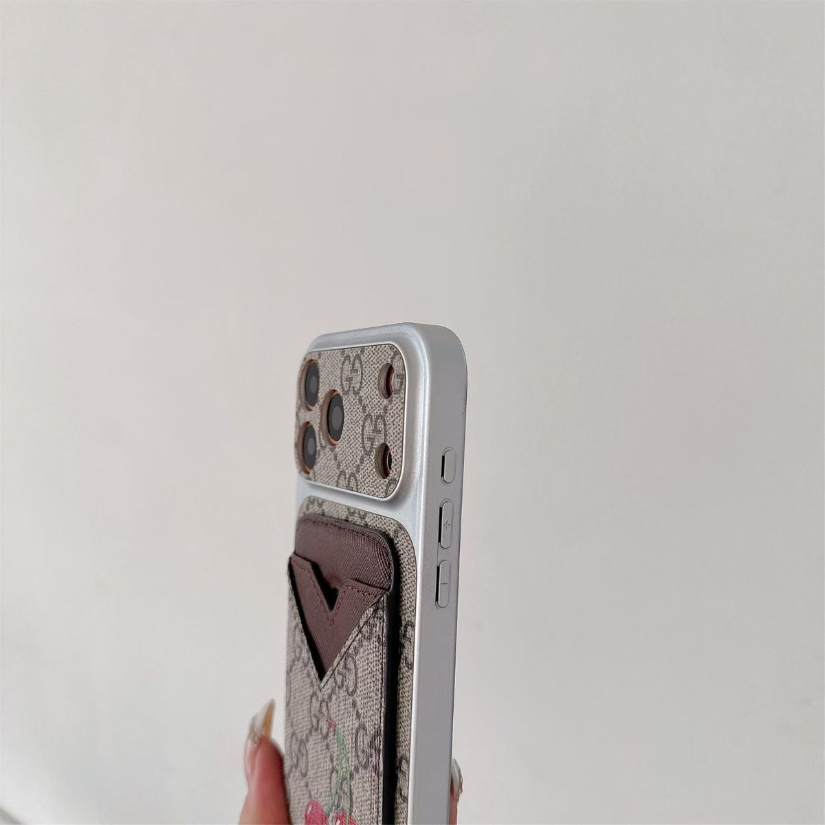 GG Style Phone case Magnet Card Holder for iPhone 13-18 Pro & Pro Max