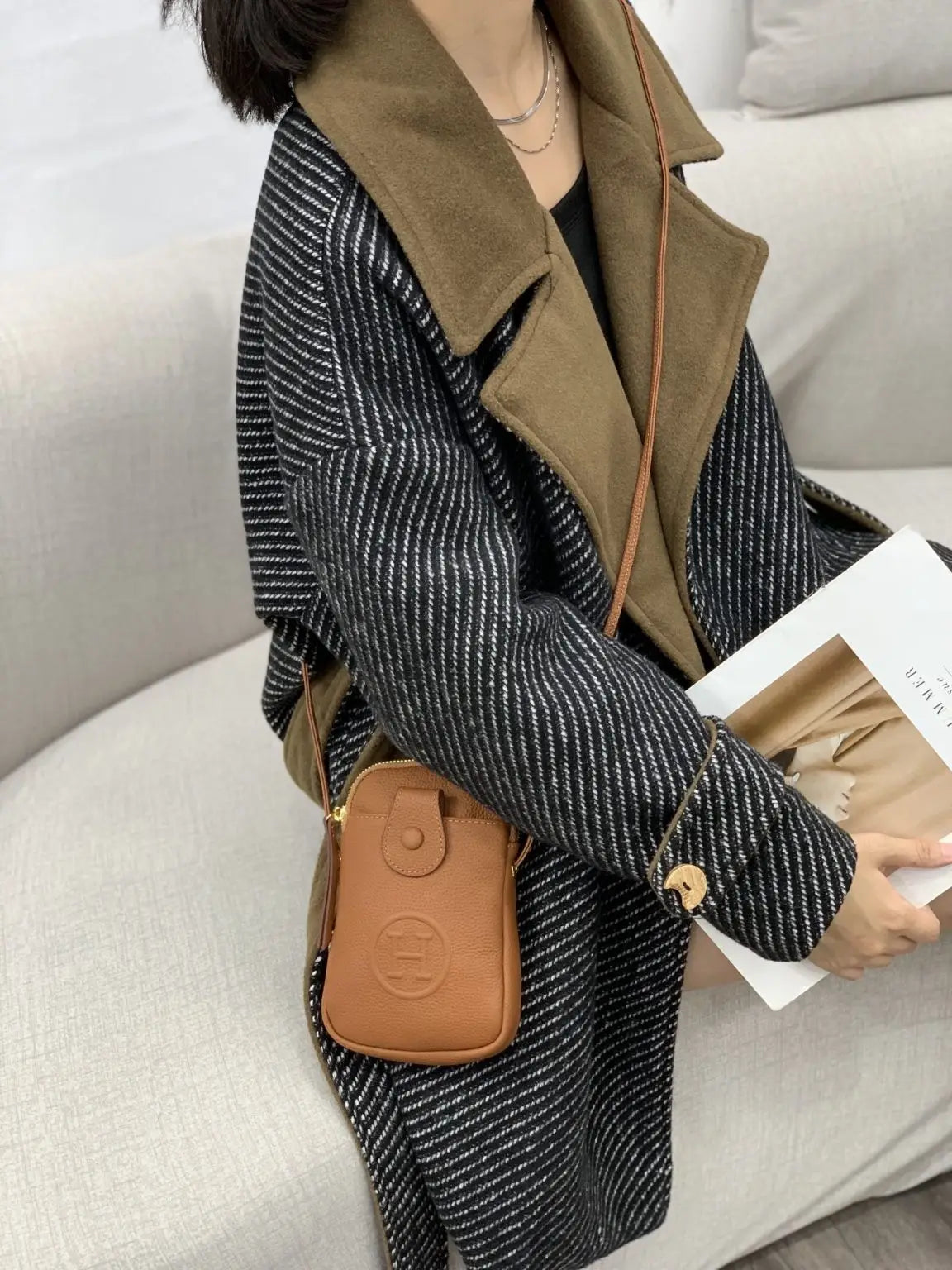 Hermes Calfskin Crossbody Bag