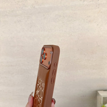 Stylish iPhone Loewe Brown Case For iPhone 12-18 Pro & Pro Max