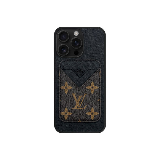 Louis Vuitton Case with Card Holder for iPhone 12-18 Pro & Pro Max