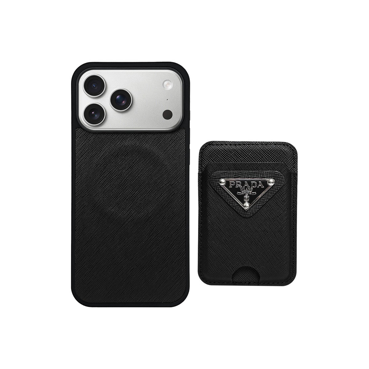 Prada MagSafe Card Holder Case For iPhone 13-18 Pro & Pro Max