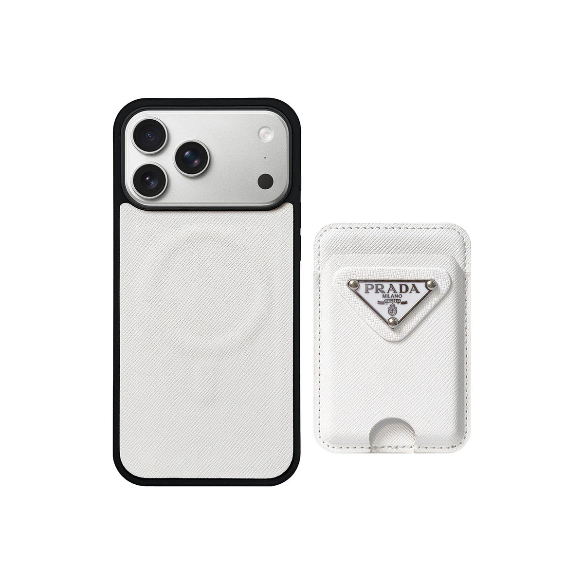 Prada MagSafe Card Holder Case For iPhone 13-18 Pro & Pro Max