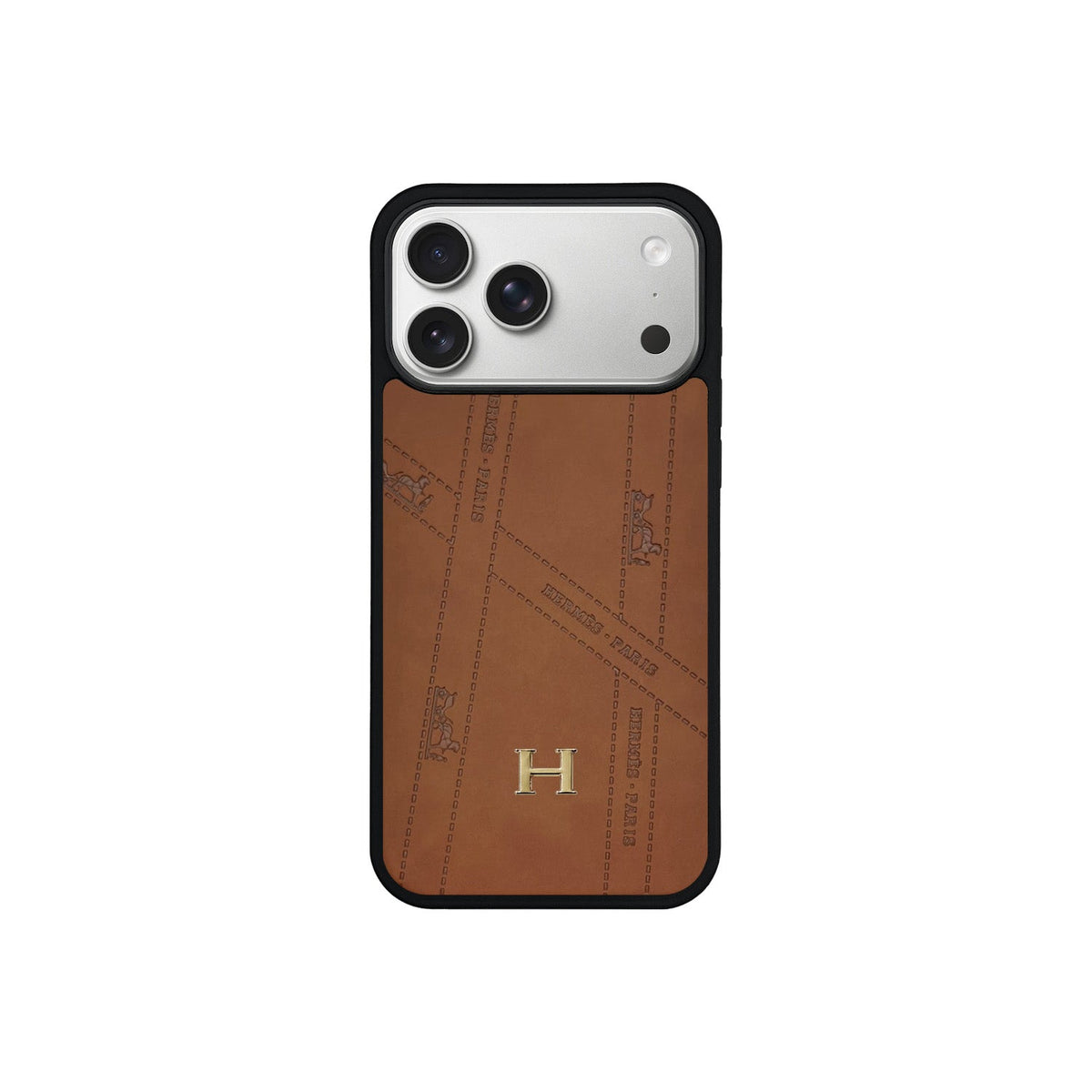 HRM Leather Minimalist Case with Contrast Border