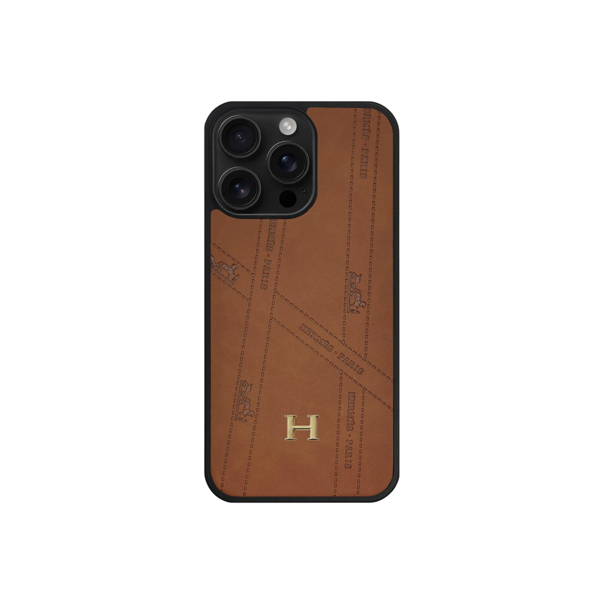 HRM Leather Minimalist Case with Contrast Border