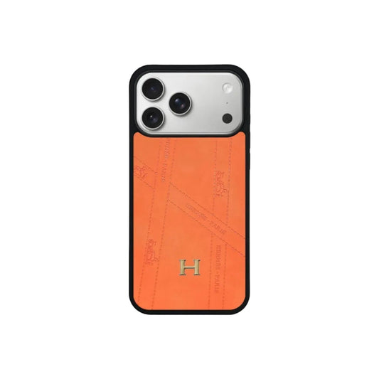HRM Leather Minimalist Case with Contrast Border