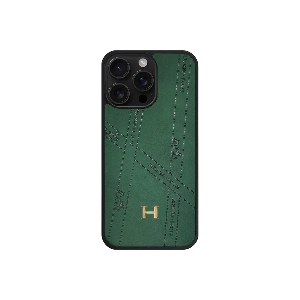 HRM Leather Minimalist Case with Contrast Border