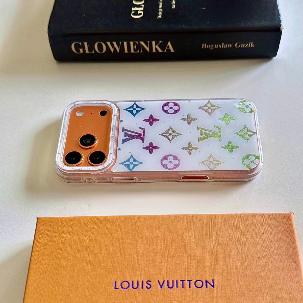 Multicolor Monogram White LV Case for iPhone 12-18 Pro & Pro Max