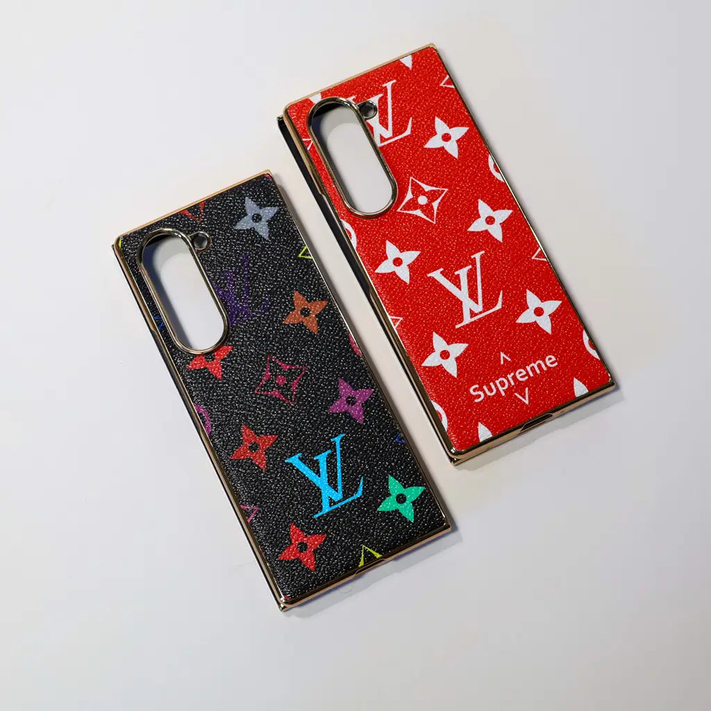 LV Monogram Slim Luxury Case for Samsung Z Fold 3-7