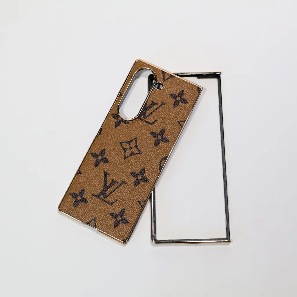 LV Monogram Slim Luxury Case for Samsung Z Fold 3-7