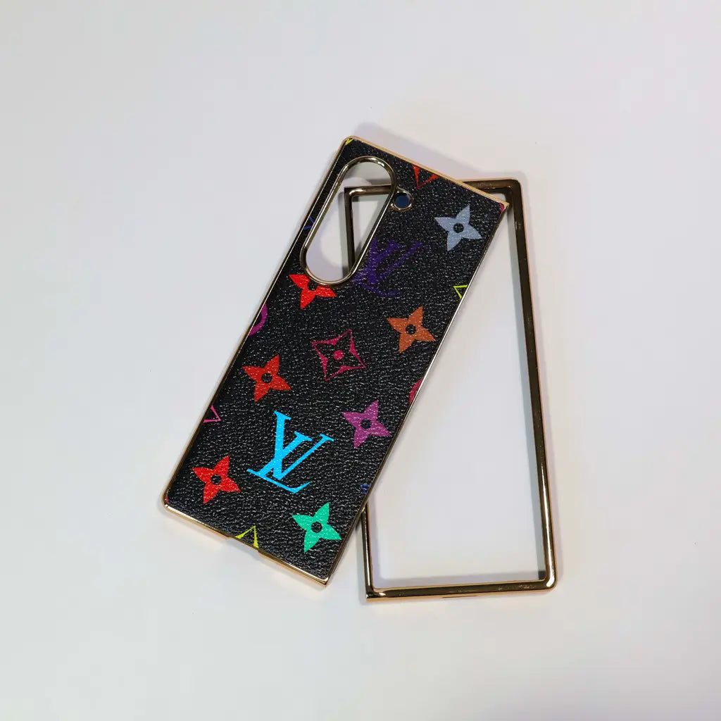 LV Monogram Slim Luxury Case for Samsung Z Fold 3-7