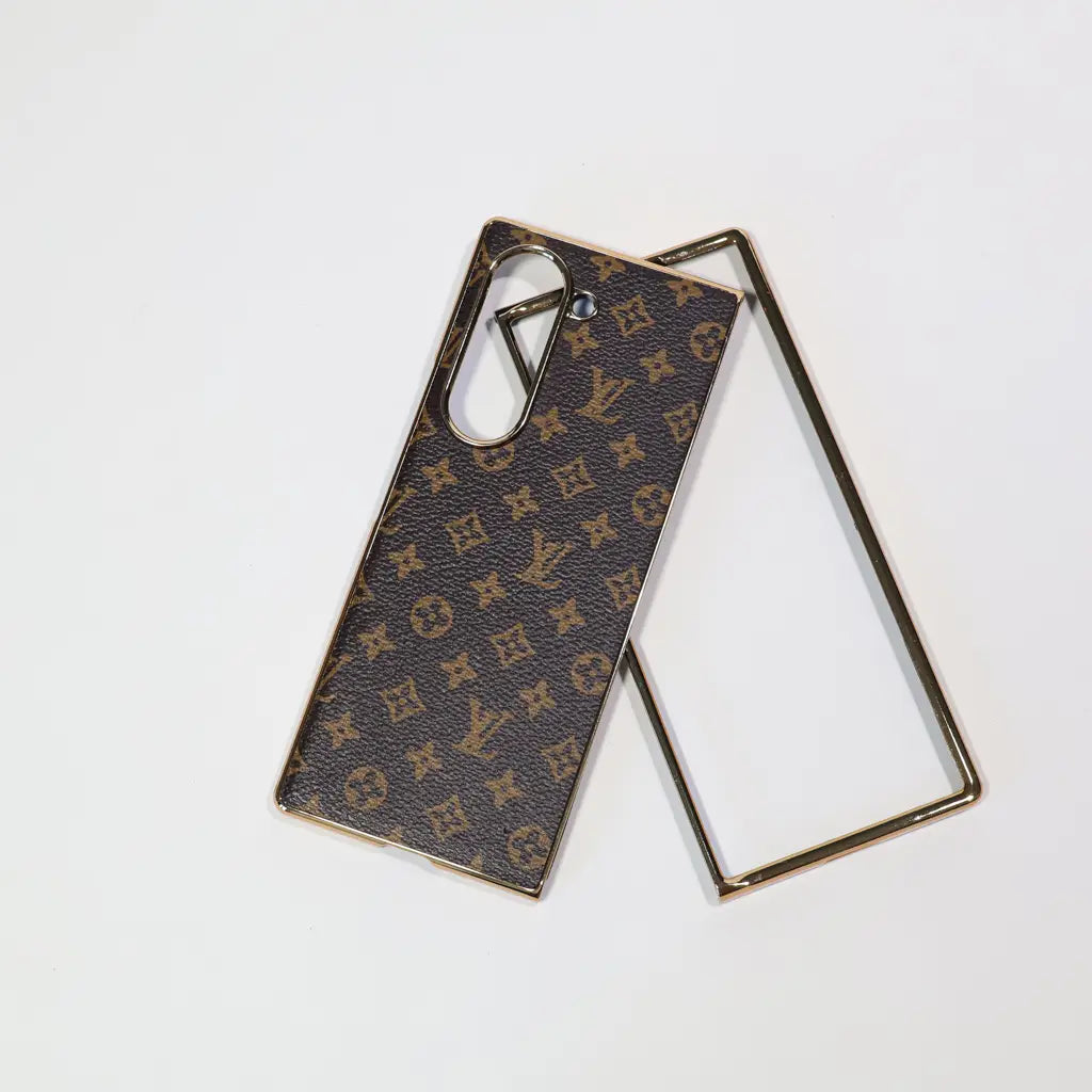 LV Monogram Slim Luxury Case for Samsung Z Fold 3-7