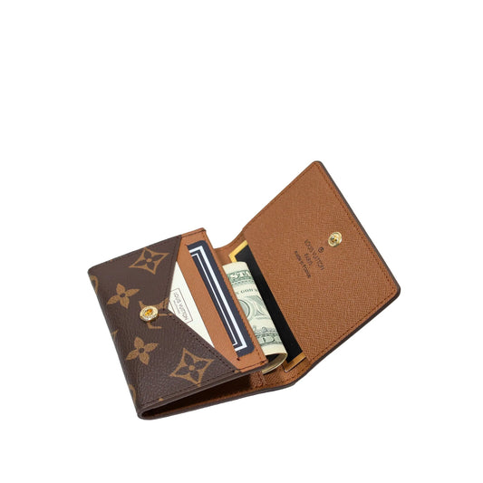Luxury Brand Brown Monogram Wallet Card Holder