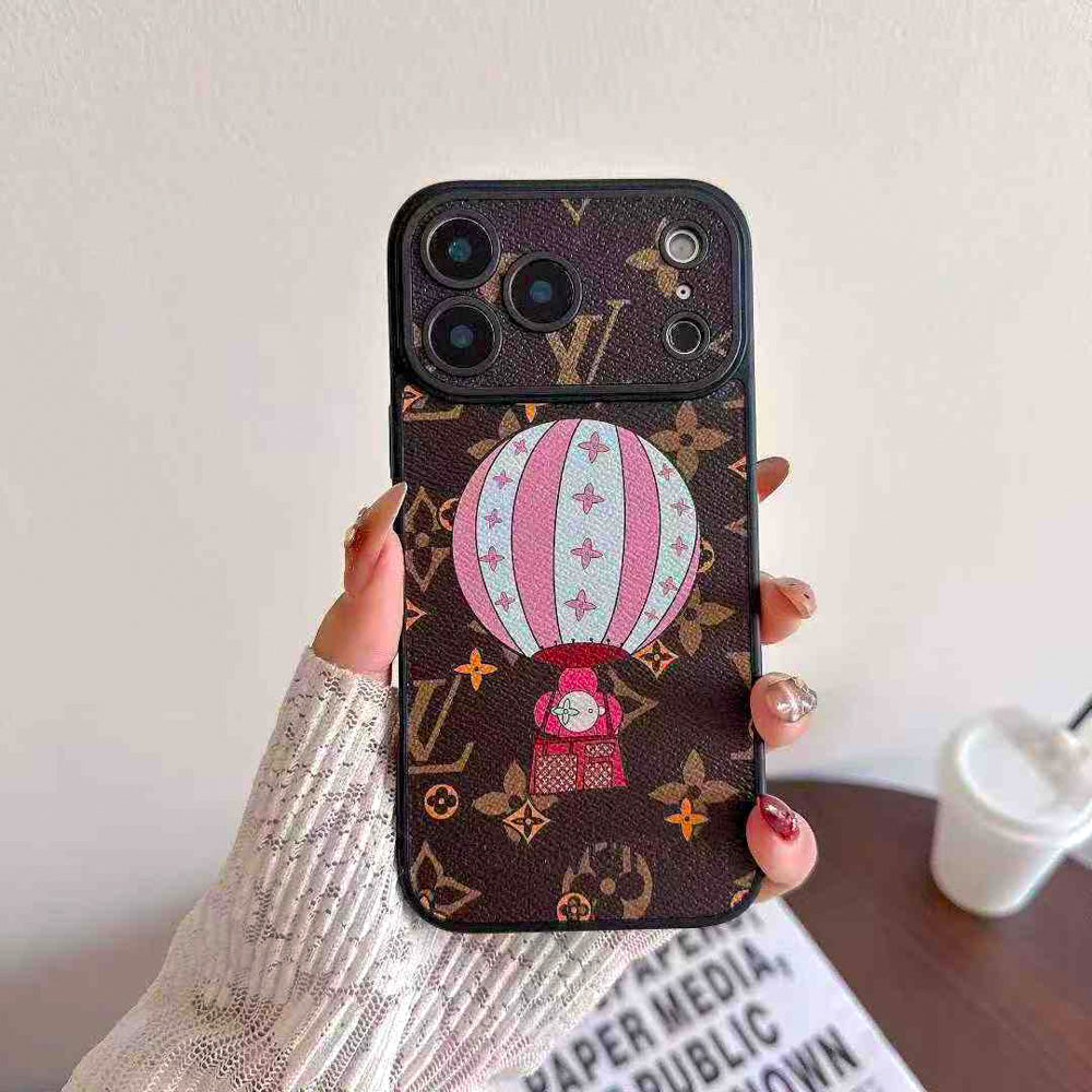 LV with Character Collaboration Phone Case for iPhone 14-18 Pro & Pro Max