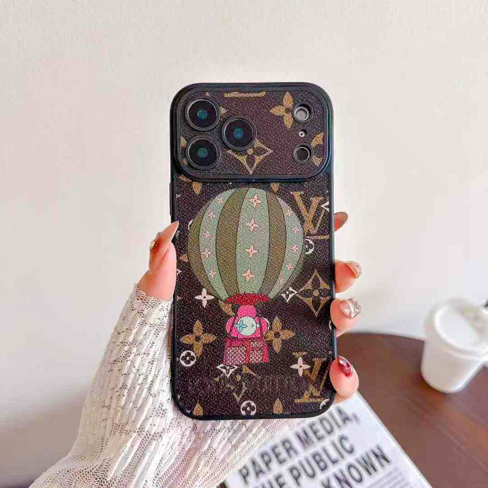 LV with Character Collaboration Phone Case for iPhone 14-18 Pro & Pro Max