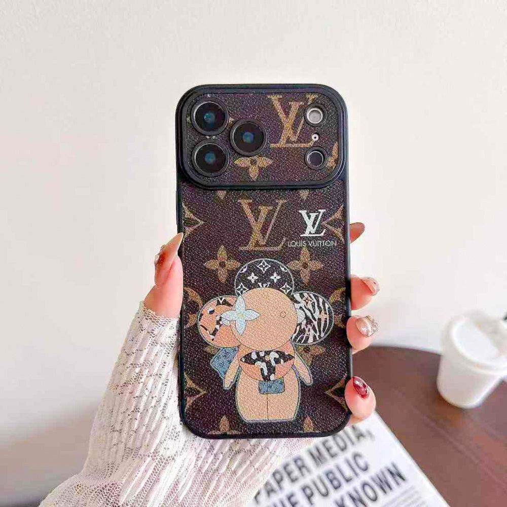 LV with Character Collaboration Phone Case for iPhone 14-18 Pro & Pro Max