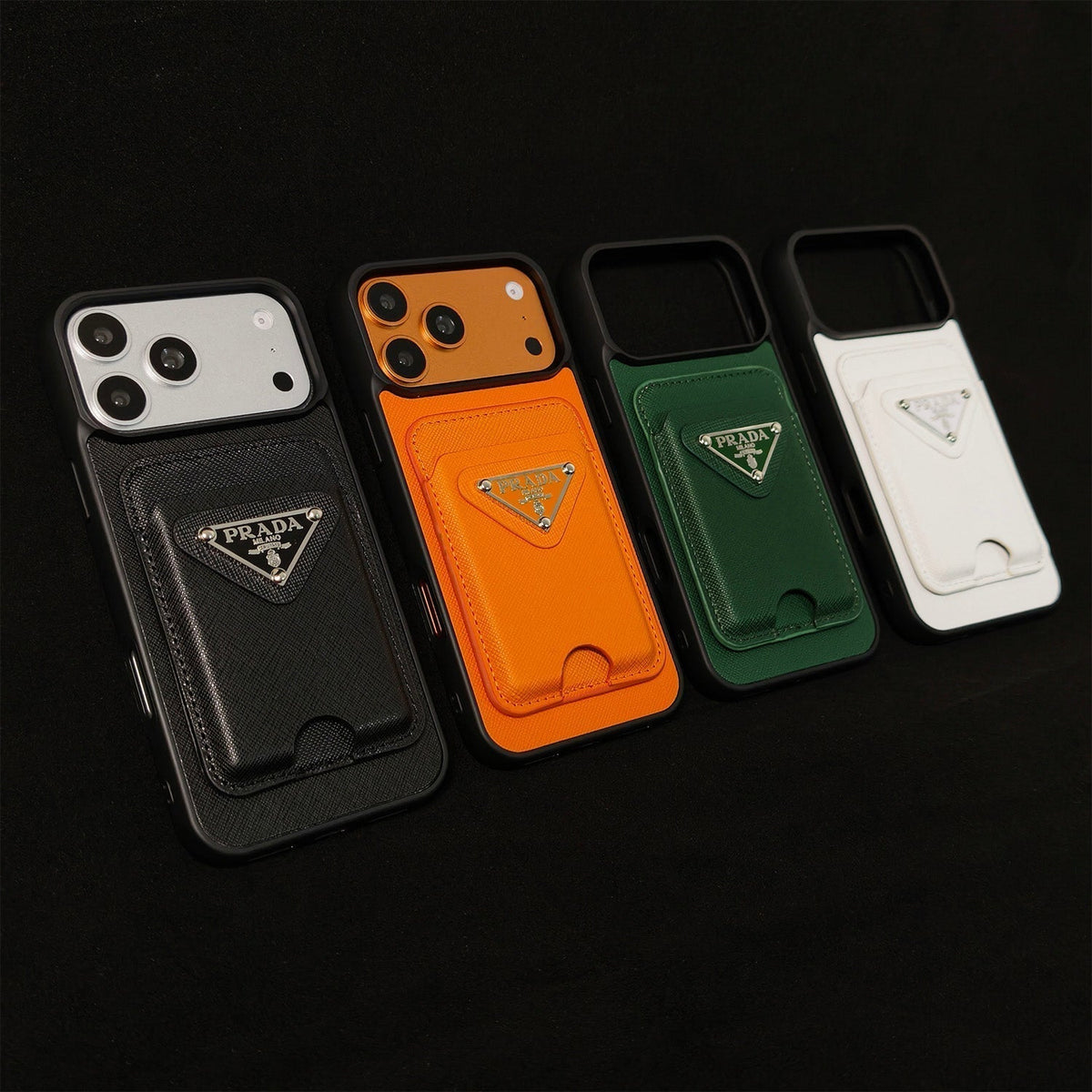 Prada MagSafe Card Holder Case For iPhone 13-18 Pro & Pro Max