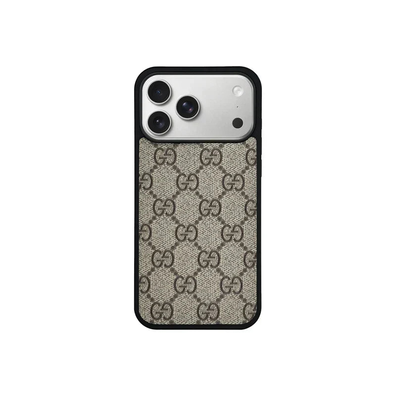 GG Designer Monogram MagSafe Case for iPhone 12-18 Pro & Pro Max