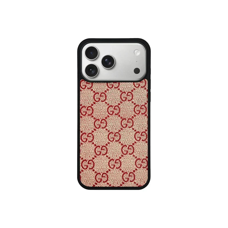 GG Designer Monogram MagSafe Case for iPhone 12-18 Pro & Pro Max