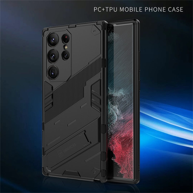 Case Shockproof Kickstand Magnet Armor Phone Cases For Samsung s24 / S23 Luxury_Covers