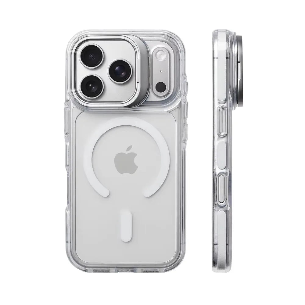 Luxury Magnetic Shockproof Clear Bumper Case for iPhone 12-18 Pro & Pro Max