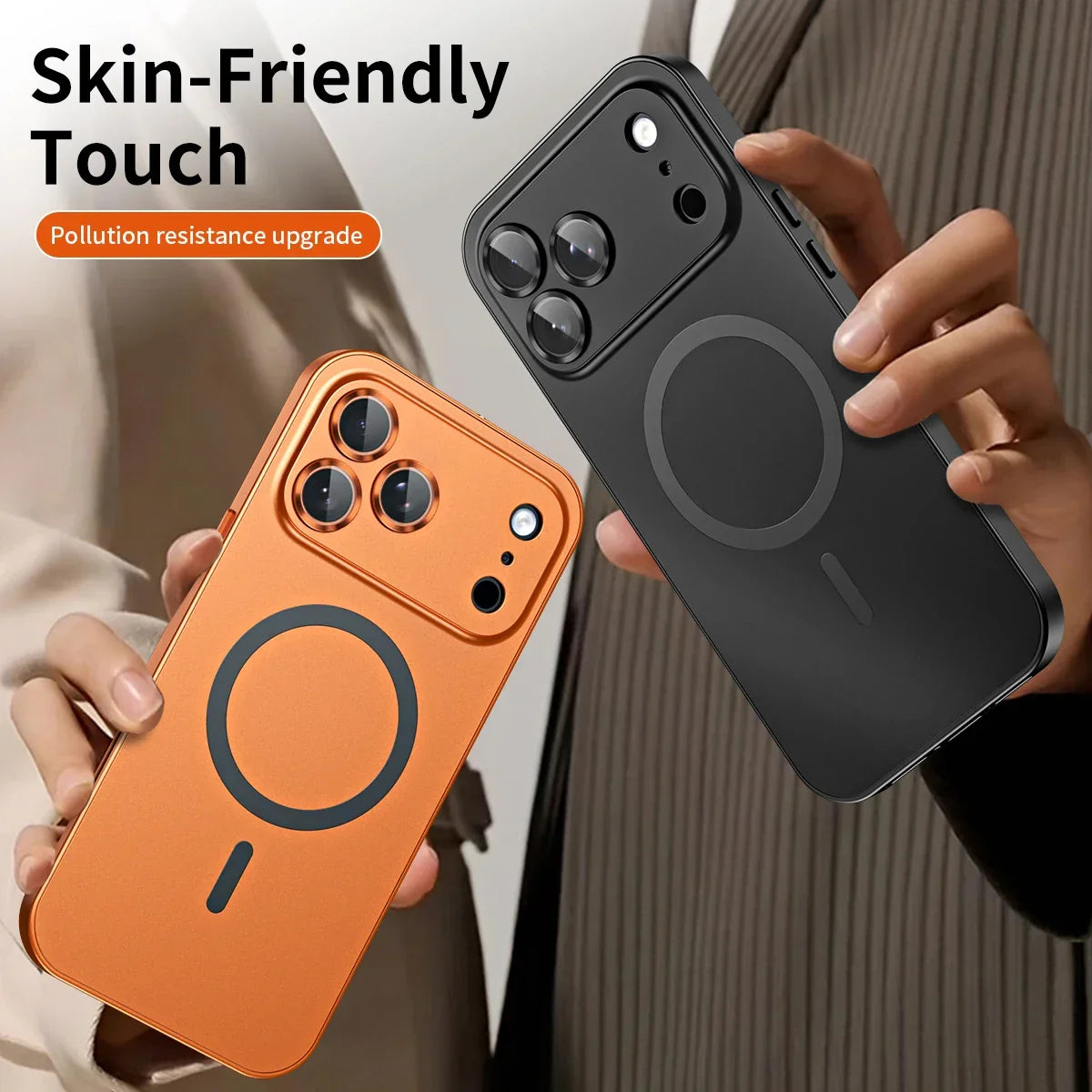 Luxurious Aluminium Magnetic Case Lens Glass Protective For iPhone 12-18 Pro & Pro Max