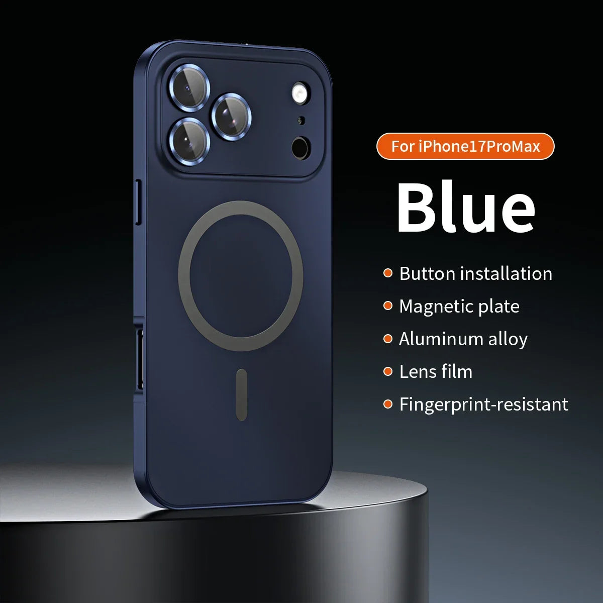 Luxurious Aluminium Magnetic Case Lens Glass Protective For iPhone 12-18 Pro & Pro Max
