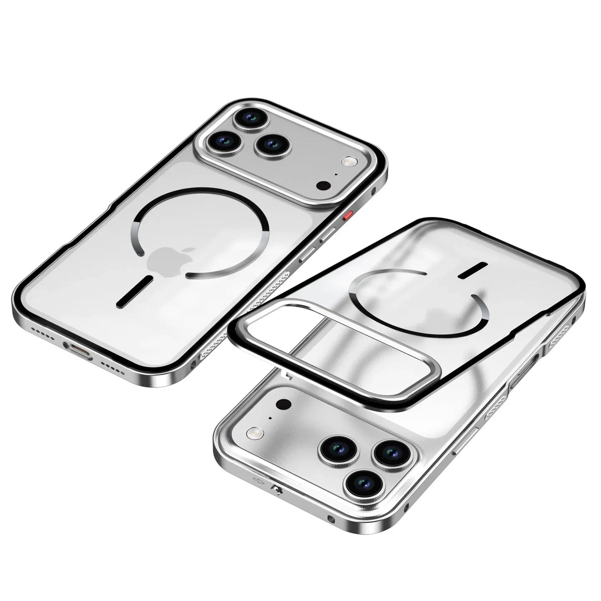 MagSafe Metal Bumper Frosted Acrylic Case For iPhone 12 - 18 Pro & ProMax