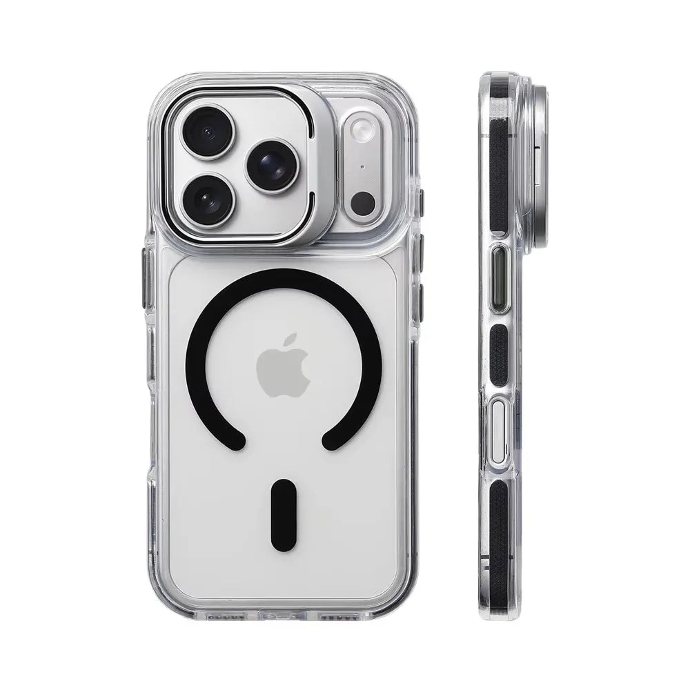 Luxury Magnetic Shockproof Clear Bumper Case for iPhone 12-18 Pro & Pro Max