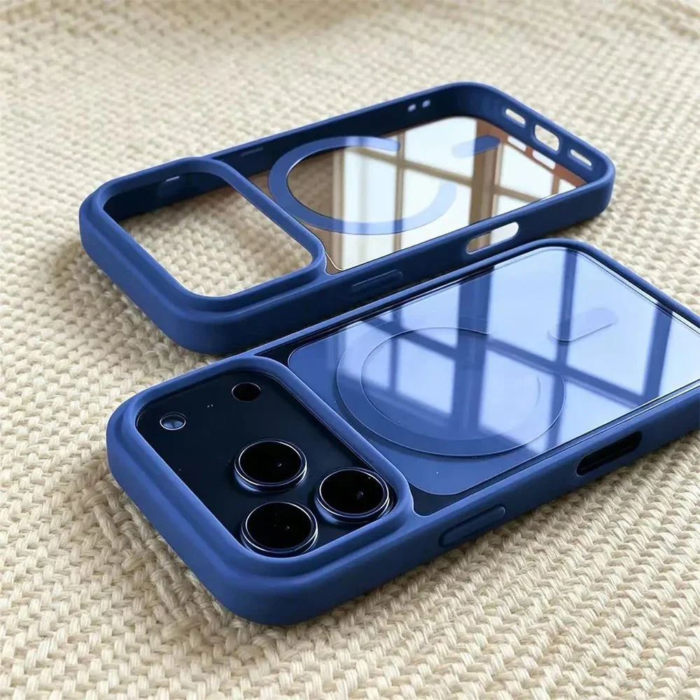 Aero Frame Max™ - Luxury Magnetic Transparent Case for iPhone 13-18