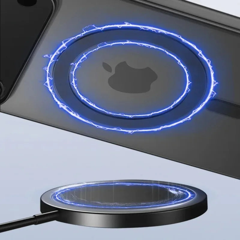 Magnetic Clear Case Shockproof & MagSafe for iPhone 12-18 Pro & Pro Max